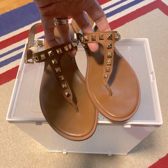 Brown Michael Kors sandals. Size 10. Well-worn but still with life in them. $25 - Picture 1 of 3